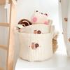 Storage Basket Soft Texture Wide Application Cotton Assorted Cartoon Organizer Box Household Supplies