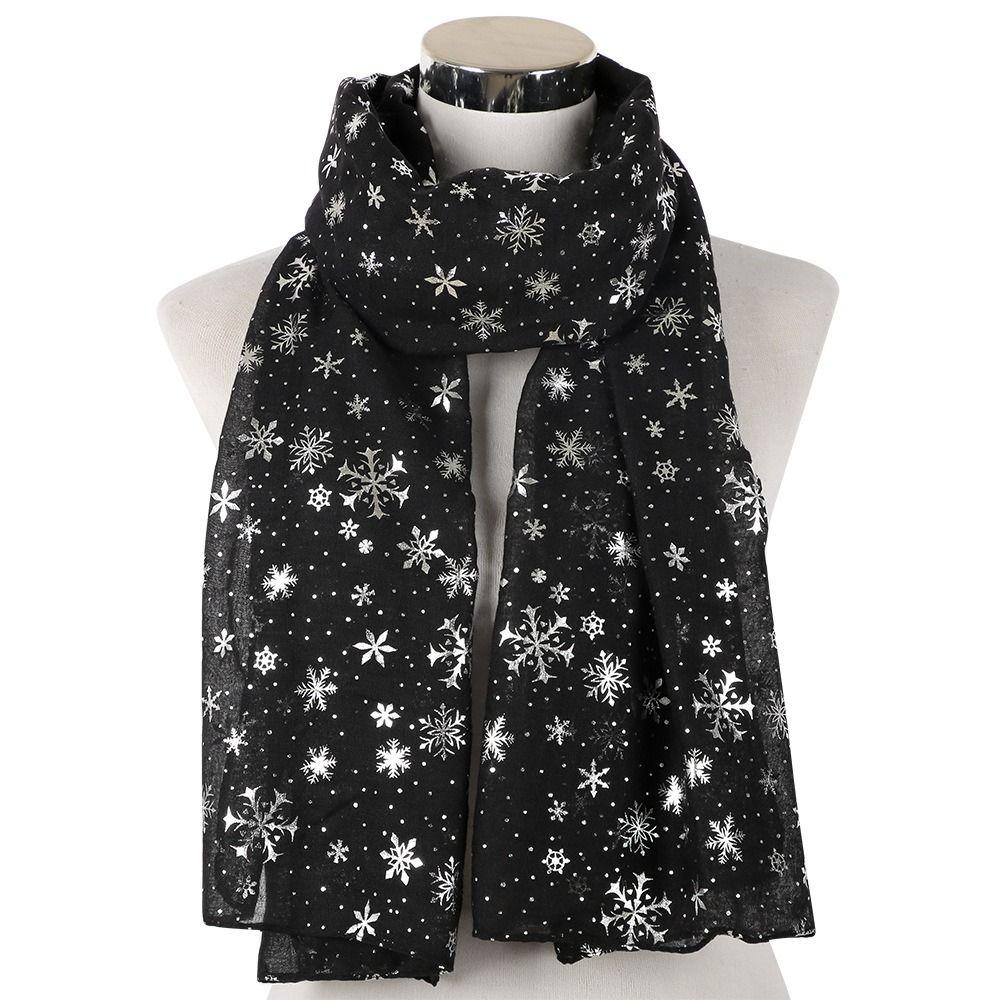 Sheer Silk Scarf Soft Christmas Gifts Autumn Winter Wrap Shawls  for Women