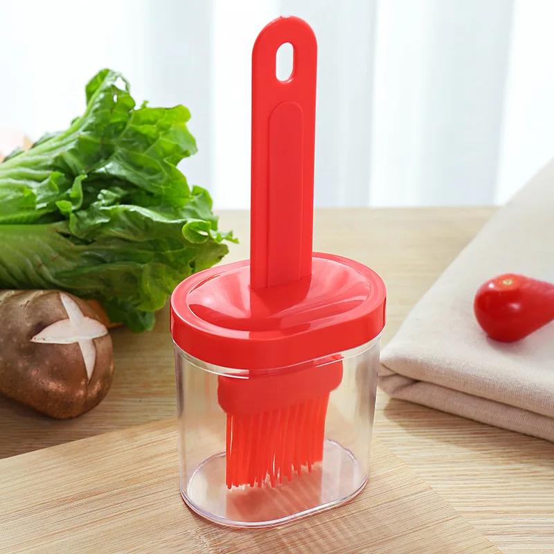 Integrated Barbecue Oil Brush High-Temperature Resistance Cooking Kitchen Pancake Home Baking Oil Brush With Bottle Cooking Tool