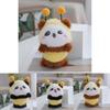 Delightful Panda Bee Plush Keychain In Various Colors Perfect For Creative Gifts 13cm