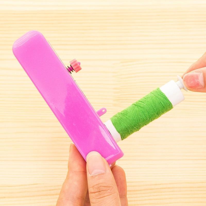 Mini Handheld Sewing Machine Portable Manual Handwork Needlework Tools China Mainland