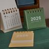 Month Date Display 2026 Mini Desk Calendar Coil Binding Monthly Planner  Daily Planning