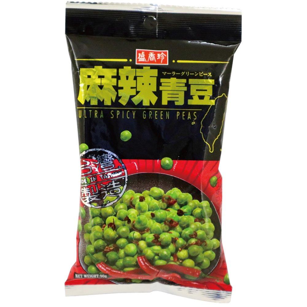 Fuji Food Service Sheng Xiang Zhen Mala Green Pea Snack 90g X 6 Packs