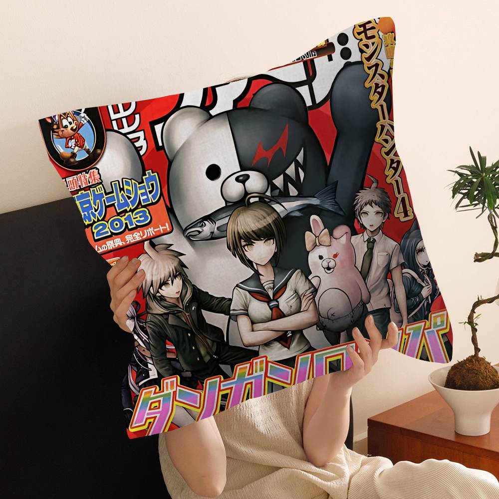 Classic Anime Danganronpa Pillow Anime Pillow Sofa Bed Head Pillow Cover Cushion Cover 45x45 Cm Fashion