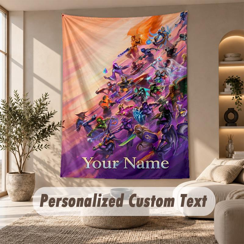 Tapestry Custom Name Text, Wall Hanging Tapestry Home Room DecorTerraria