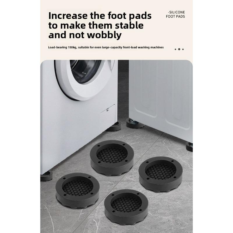 Washing Machine Shock Absorber Foot Pad Washing Machine Universal Silent Non-slip Shock Absorber Heightening Foot Pad
