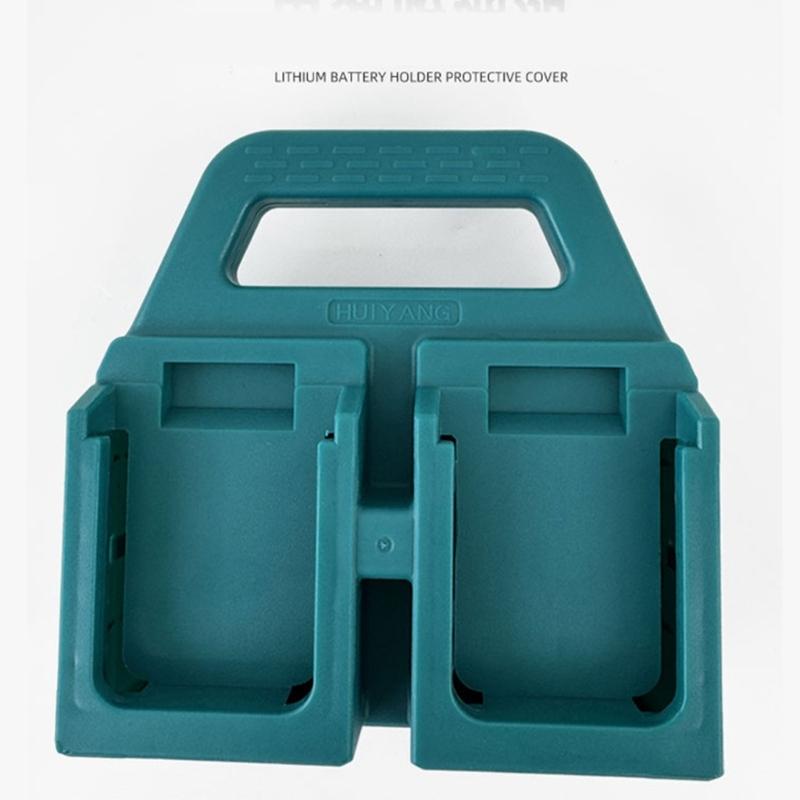 Multi Slot 18V Battery Storage Holder Slip Proof Grip Lightweight Design For Worksite Convenience