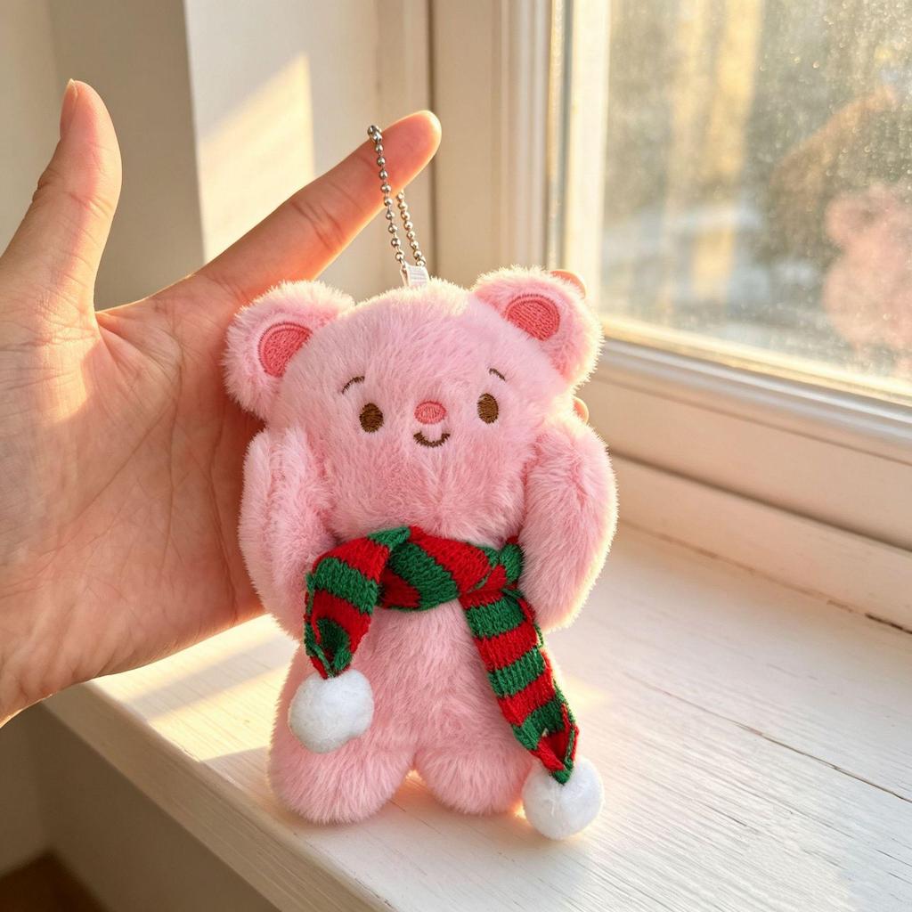 Ciondolo Bambola Peluche Cuore - Carino Regalo Cartoon per Migliori Amici & Studenti