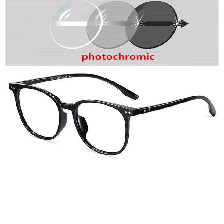 0 -0.5 -0.75 To -4.0 Anti Blue Light Transparent Gray Frame Square Myopia Glasses Rivet  Minus Degree Prescription Spectacle
