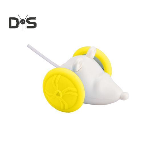 

Интерактивные игрушки для кошек, живущих в помещении, электрическая автоматическая игрушка-мышь со светящимся хвостом, игрушка для преследования кошек с дистанционным управлением жёлтый