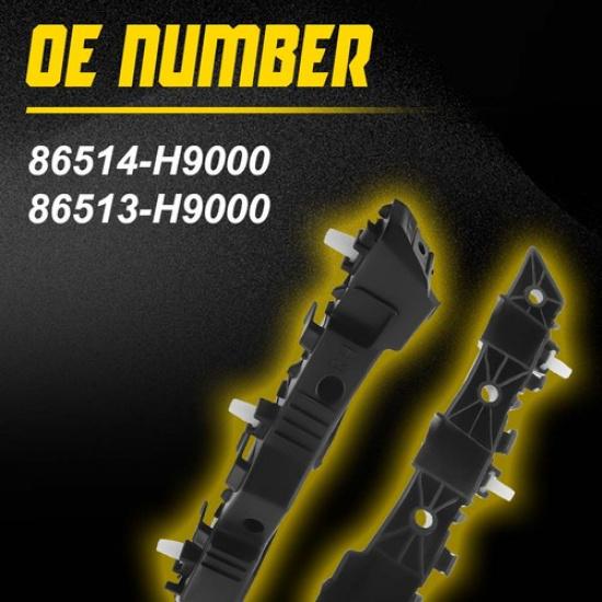 LH & RH Front Bumper Retainer Bracket Support for Kia Rio 2018- 86513-H9000