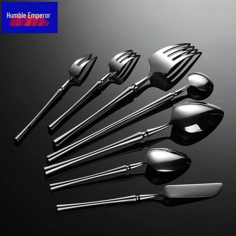 Qianxing 304 Stainless Steel Elegant Round Handle Ice Spoon Set
