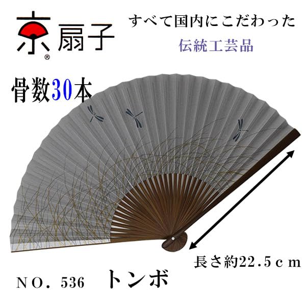Folding Kyoto made in with a dragonfly design on a pearlescent fan, style, Japan, background.