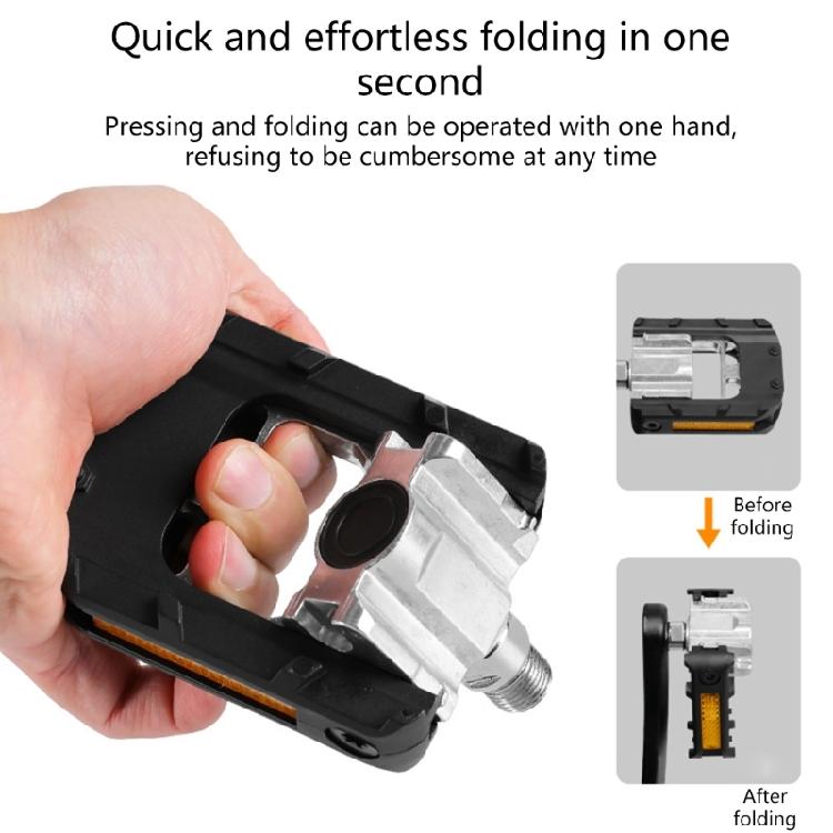 Folding Bike Pedals Non-Slip Cycling Pedals for Road Bike, Mountain Bike