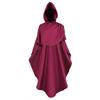 New Medieval Cloak Cosplay Unisex Black Hooded Knight Shawl Punk Wizard Goth Vampire Death Halloween Dress Accessories 2025