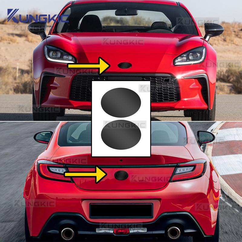For Toyota GR86 -2025 Car Front on Emblem Pre Cut Dark Smoked TPU PPF Protection Film Anti-scratch Exterior Accessories