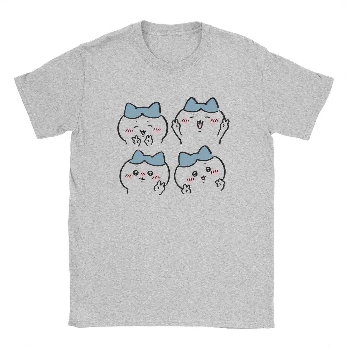 

miniso Kawaii Cute Chiikawa Usagi T Shirts Japanese Design Hachiware Cotton Clothing Unique Short Sleeve Round Collar TShirt M