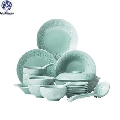 Su Ceramic Celadon Dinnerware Gift Set