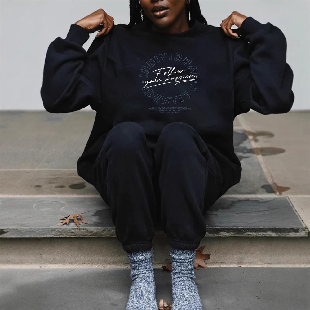 Heavyweight Autumn European Women's High-Collar Casual Hoodie