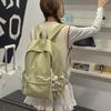 Schoolbag Korean Version Mori Large-capacity Schoolbag for Female Junior High School and High School Students, Light Casual Backpack, Simple Solid