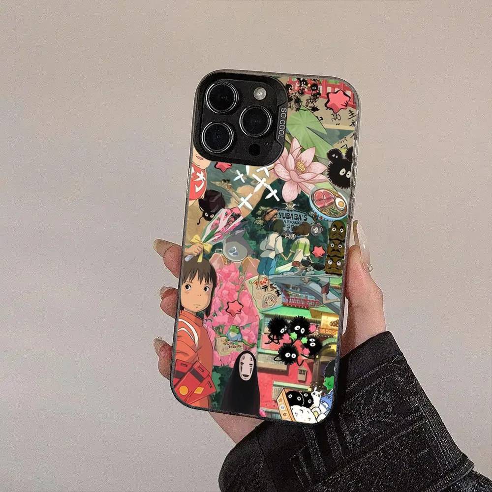 

S-Spiriteds Цветок А-Улетай Чехол Для IPhone 17Air 16 15 14 13 12 11 Pro Max X XS XR Plus Красочный Серебристый Чехол Для Телефона iPhone 13 pro