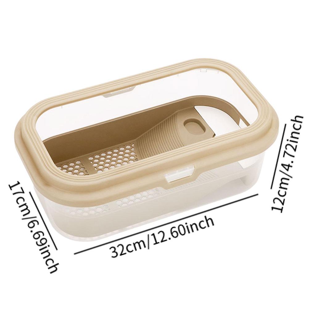 Small Turtle Tank Detachable Pets Accessories Resting Case Habitat for Frog Pet Turtle Tortoises Small Amphibious Creatures