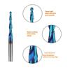 2 Flute Heat Treated Hardened Alloy Tapered Trimming Engraving Bit Suitable For Hardwood And 3D Model Precise Machining