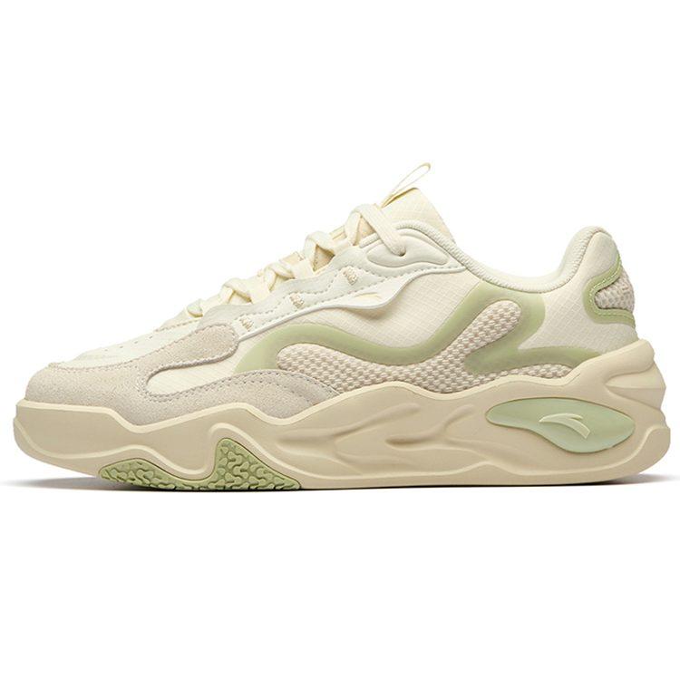 Anta Zapatillas Deportivas Casuales de Caña Baja Tianxing para Mujer Blanco Amarillo Verde 122238091R-3