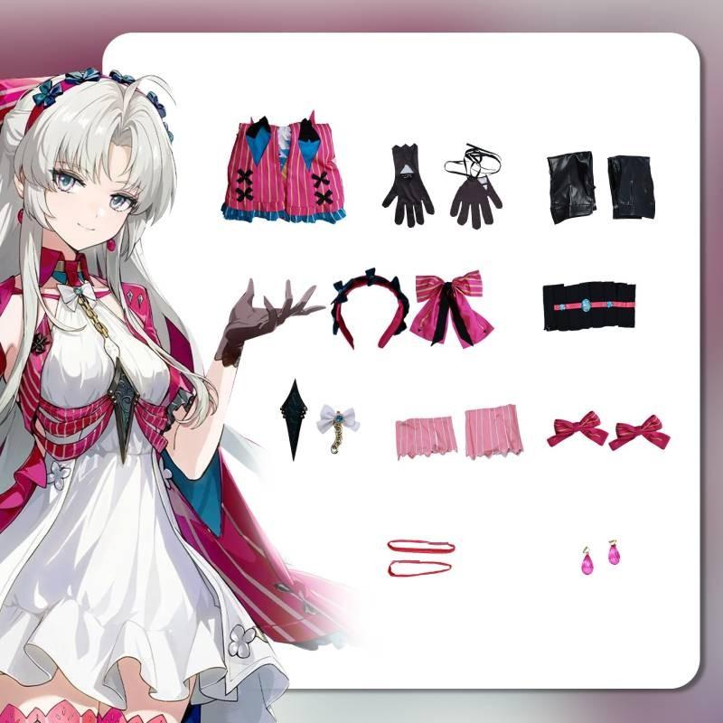 Carlotta Wuthering Waves Montelli Cosplay Costume Role Play Party Halloween