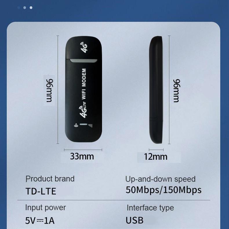 LTE Portable 4G WiFi USB Dongle Router Modem