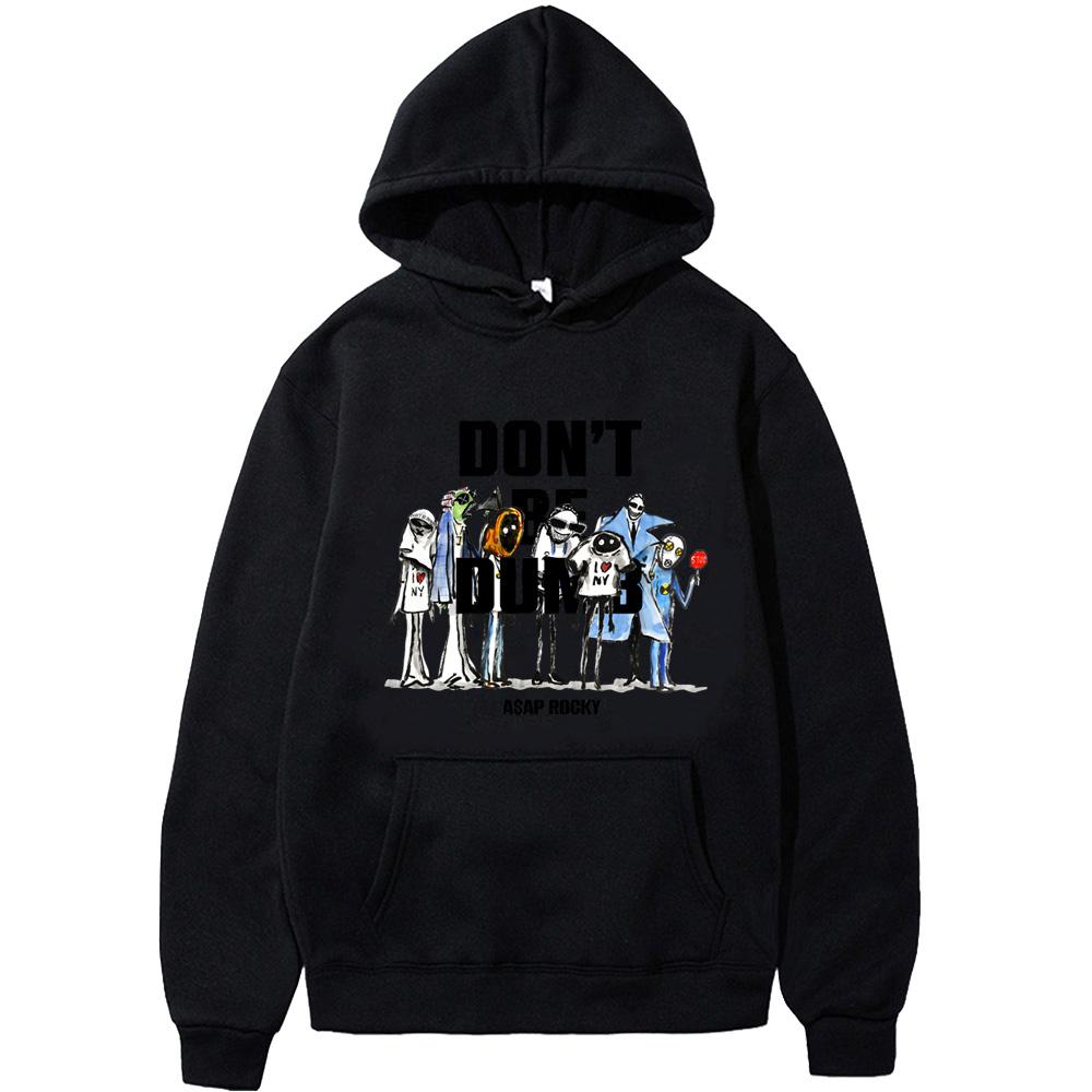 American Rapper Album Print Hoodie Album DON'T BE DUMB Sweatshirts Harajuku Aesthetic Hoody Classic Punk Hooded Pullovers