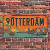 D Flat Pc Vintage Metal Plaque for Decorative Use Only Outdoor Sign  Wall Decor (cm Xcm) Rotterdam Aluminum Sign