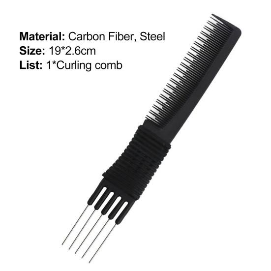 Hair Comb Double Side Steel Comb Comb Hairdressing Men Oil Teeth Professional Head Curly Tool