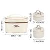 Insulated Lunch Container Box 304 Steel Sealed Multifunction Handy Round Thermal Top Bento Box with Thermal Bag Durable