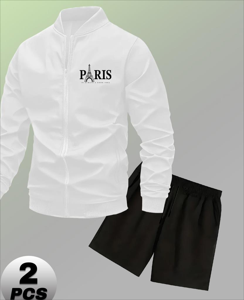 Baseball Tracksuits with Shorts for Men, Breathable & Lightweight