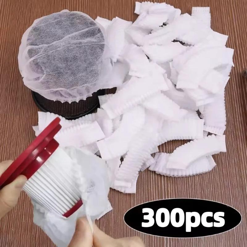 100/200/300 Stück Einweg Staubsaugerfilter Schutzhülle - Waschbares Vliesstoff für Handstaubsauger