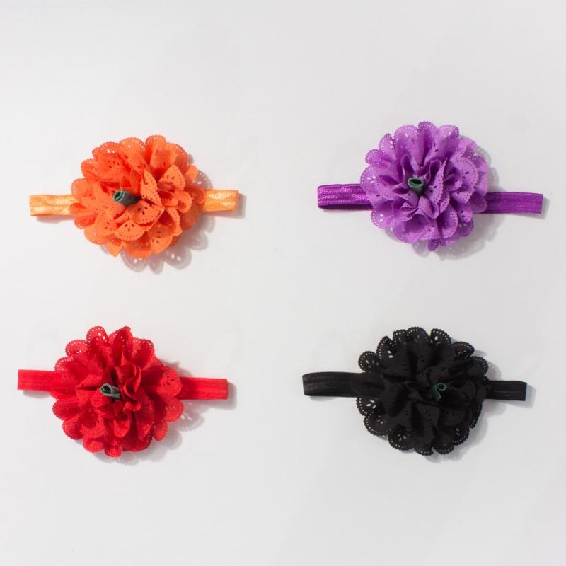 New baby headband Halloween day funny cute pumpkin children's headscarf comfortable baby hair accessories