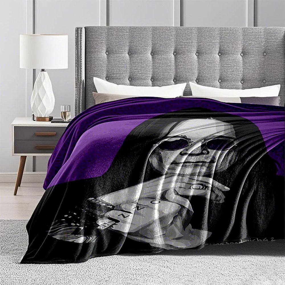 Rock Icon Illustration Blanket for All Seasons Blanket Lunch Break Throw Gift