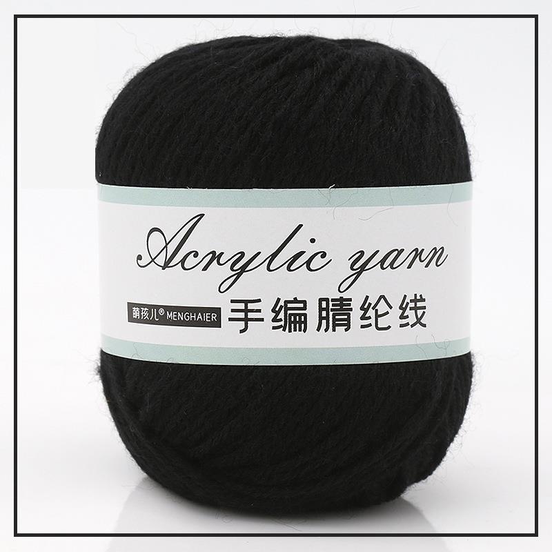 4-trådig akrylfibergarn för handstickning, blandgarn, virkning, halsduk, DIY-garn, handgjorda sybehör
