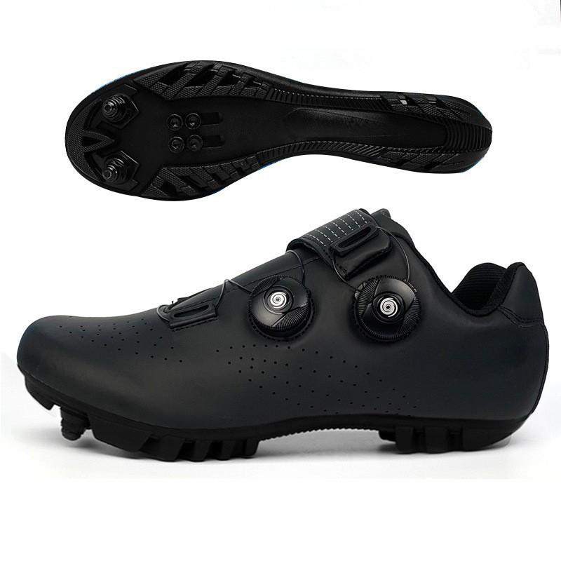 Scarpe da Ciclismo Unisex Con Sistema di Tacchette Strada MTB Bici Traspiranti Leggere Uomo Donna