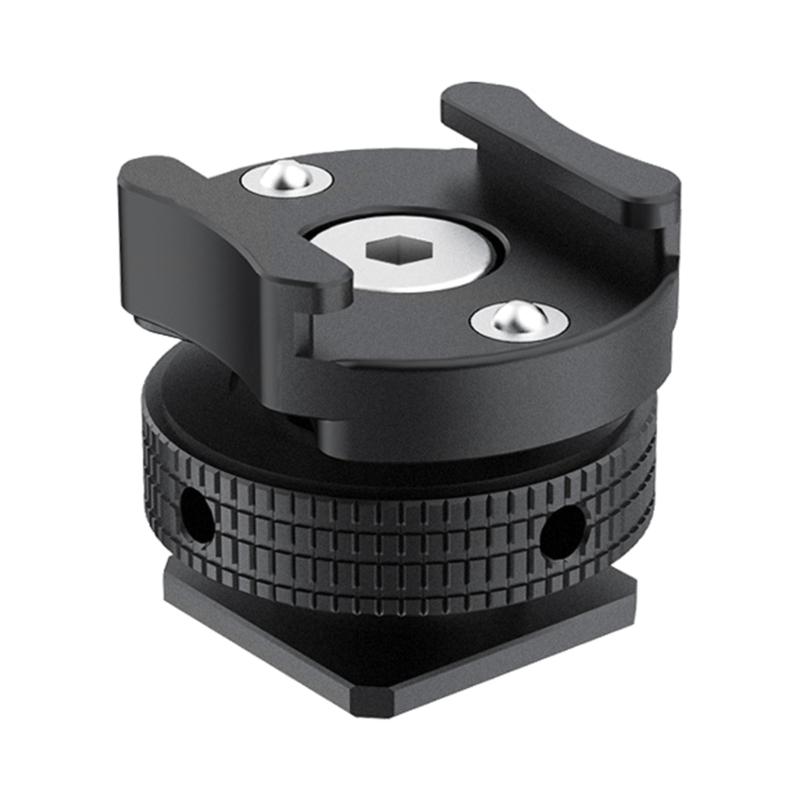 

Aluminum Alloy Microphone Holder with 360 Degree Rotation Microphone Cold Shoe Mount for Clear Sound Capture 1