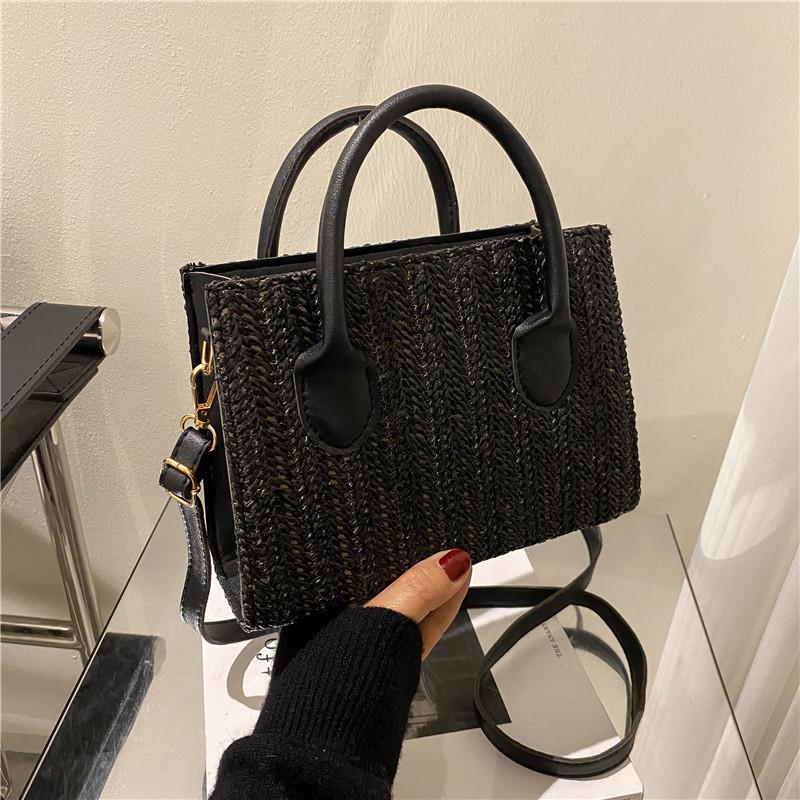 Summer Net Red Grass Woven Bag Crossbody Bag New Japanese Fashion Small Fresh Woven Shoulder Bag