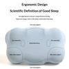 Ergonomic Sleeping Pillow Memory Foam Contour Pillow with Arm Tunnel Dual-Height Neck Support Pillow for Side Back Stomach Sleepers