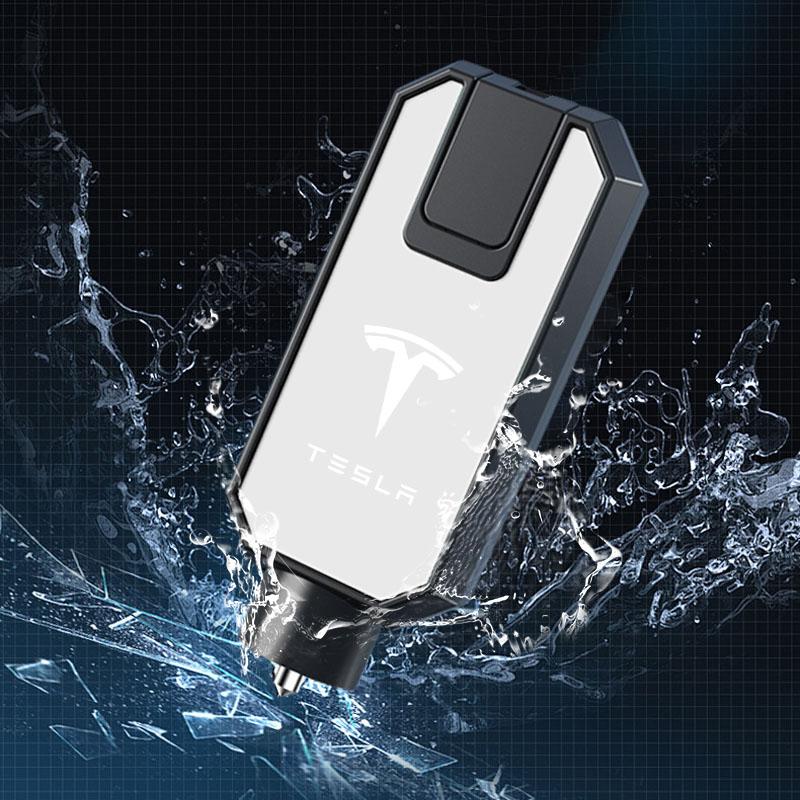 3 In1 Car Safety Hammer Emergency Glass Breaker High Hardness For Tesla Model 3 Model X S 2016-2020 Decals TM3 TMX TMS Decal