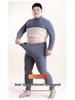 Men's Thermal Fleece-Lined Mid-Neck Underwear Set for Cold Weather