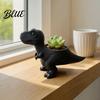 Süße Dinosaurier-Dekoration 3D-gedruckter Blumentopf Kleiner Blumentopf Tier-Schreibtischtopf Kaktuspflanzenbehälter für Innenbereich Schreibtisch Hausgarten-Blumentopf