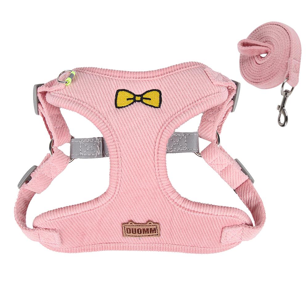 Harness Small Dog Leashes Puppy Collar Bowknot Pet Leash Teddy Vest Type Rope Pet Supplies Reflective Walk Dog Bichon Frise