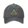 Dragonfly Floral Vintage Washed Baseball Cap Unisex Adults Cotton Adjustable Casual Outdoor Golf Hat