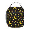 Cartoon Moon And Star Pattern Insulated Lunch Bag for Women Kids Leakproof Food Boxes Thermal Lunch Box Tote