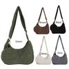 Women Corduroy Handbag with Coin Purse Vintage Shoulder Bag Female Fashion Tote Bag Casual Solid Color Armpit Bag Hobo Bag 2024